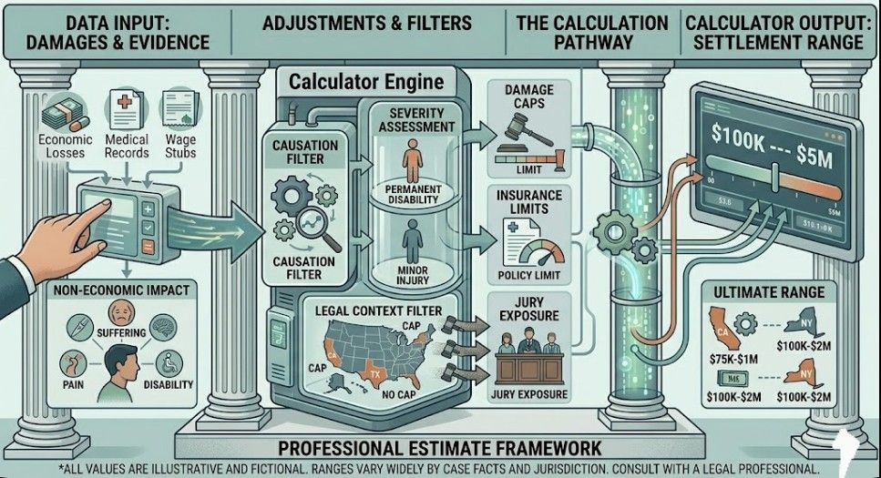 Medical Malpractice Settlement calculator work