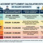 Semi truck accident settlement calculator estimate chart by injury severity