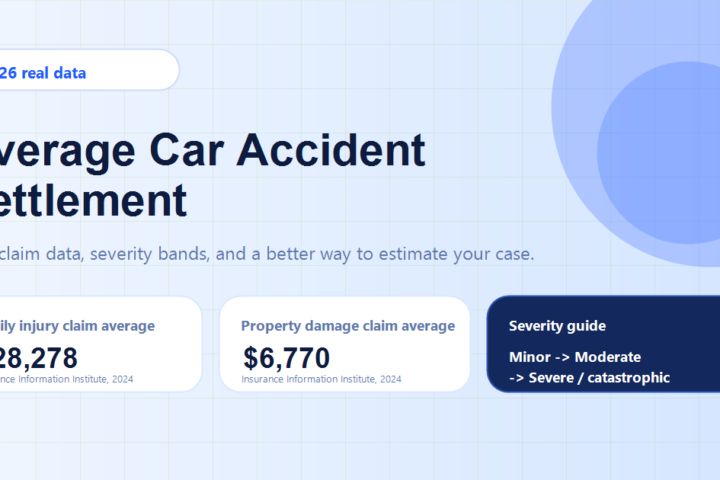 Average car accident settlement chart by injury severity