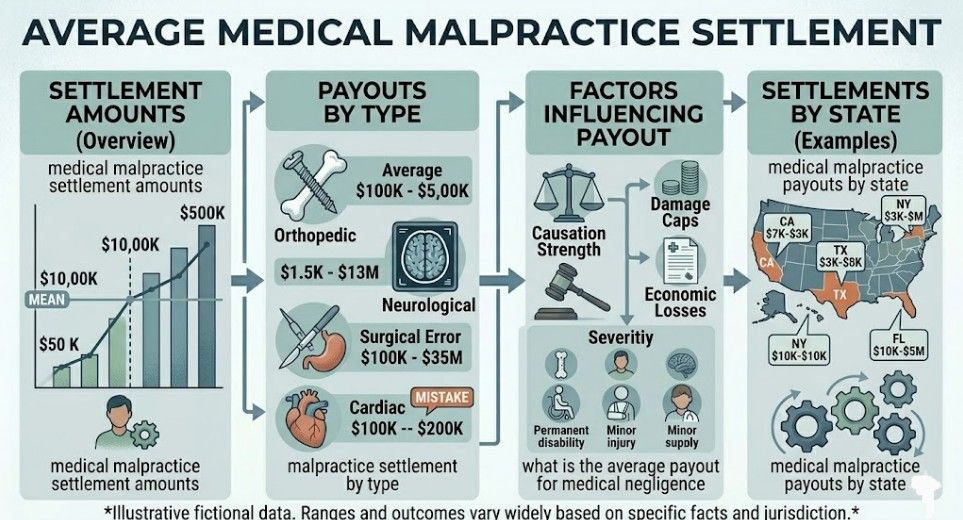 average medical malpractice settlement