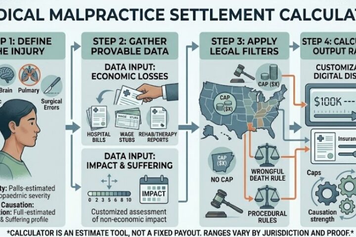 Medical malpractice settlement calculator