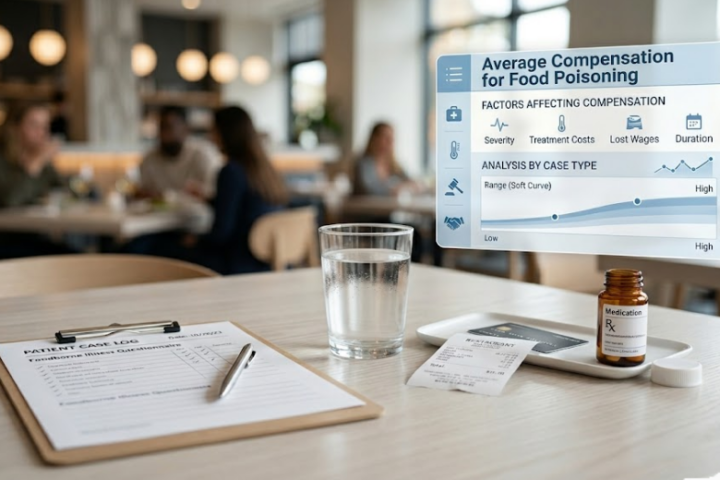 Average-compensation-for-food-poisoning-by-treatment-severity-and-proof-strength