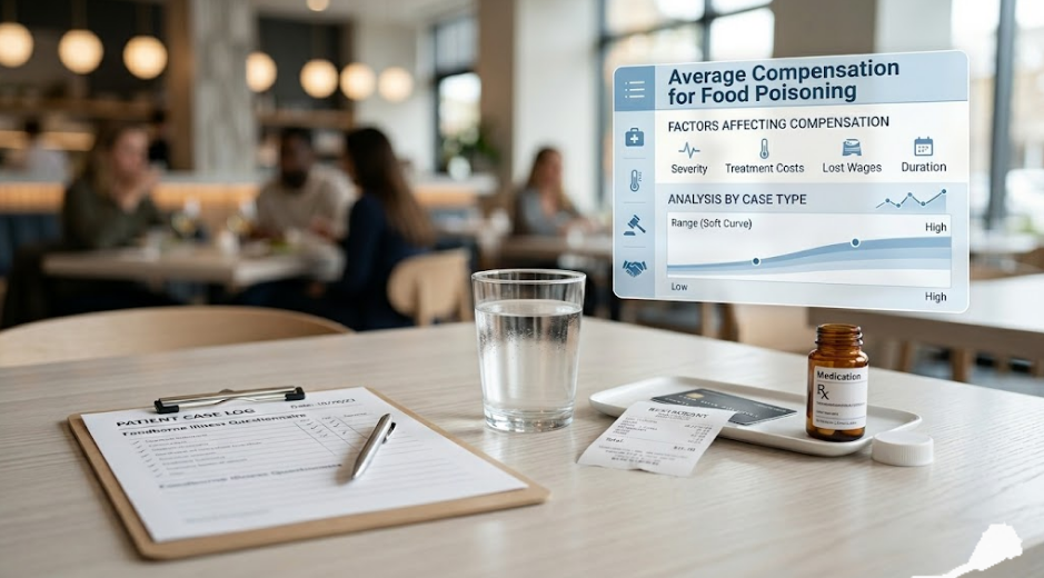 Average-compensation-for-food-poisoning-by-treatment-severity-and-proof-strength