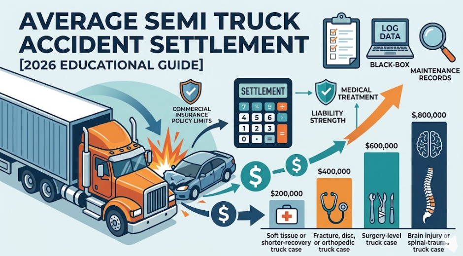 Average-semitruck-accident-settlement